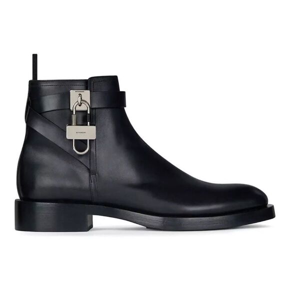 Givenchy Padlock Ankle Leather Boots size 42 - Picture 1 of 16